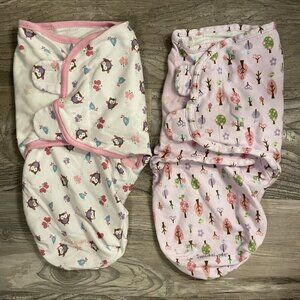 Summer Infant SwaddleMe INFANT SWADDLERS Baby Girl Sz Small/Medium Sleepsack